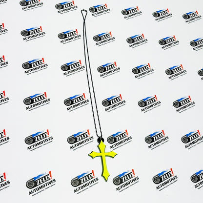 Fluorescent Green Car Mirror Hanging – Stylish Interior Accessory