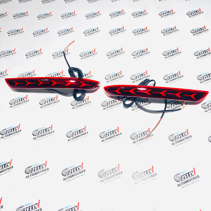 Toyota Innova Crysta  LED Reflector Lights | Aftermarket Rear Bumper Upgrade ( Fits 2016+ Models )