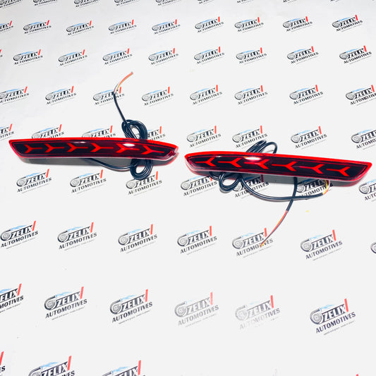 Toyota Innova Crysta  LED Reflector Lights | Aftermarket Rear Bumper Upgrade ( Fits 2016+ Models )