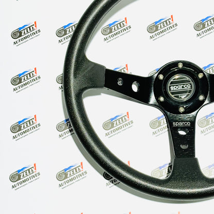 SPARCO Deep Dish 14-Inch Steering Wheel | Universal Racing Performance Design