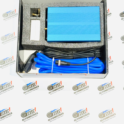 Remus Valvetronic Short Can Exhaust Muffler | Dual Burnt Blue Tips