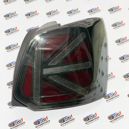 VW POLO Union-Style Tail Lights | Aftermarket Tail Lights With Welcome Feature Smoked+Red Finish