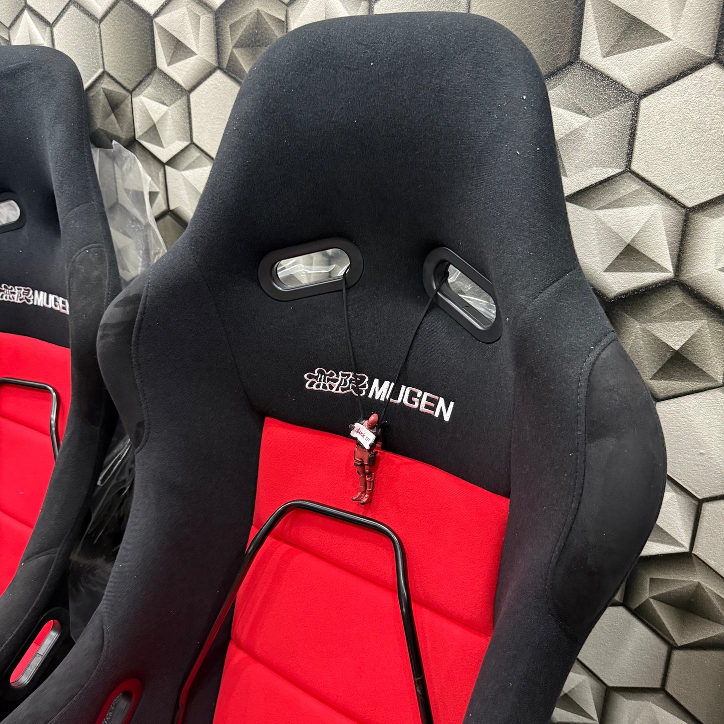 Pair of Mugen JDM racing bucket seats 