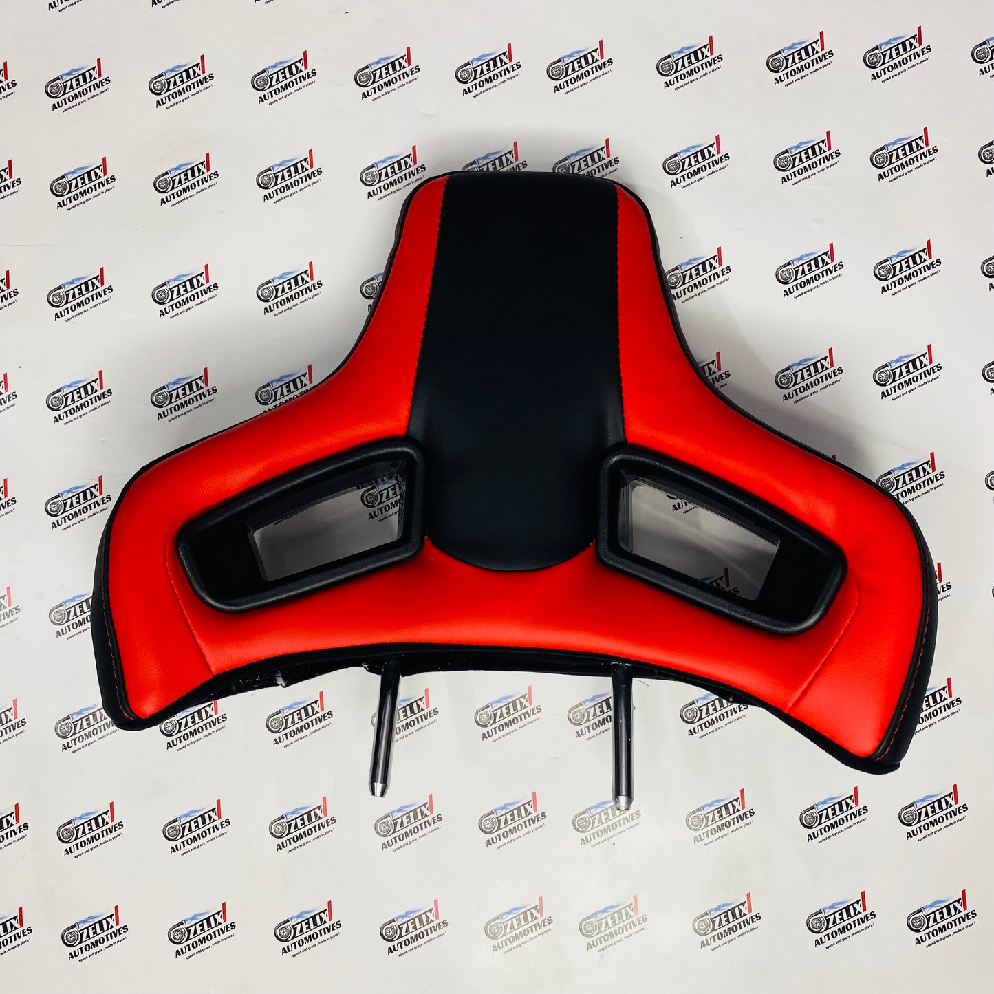 Racing-Style Car Seat Headrest Pillow – Universal Adjustable & Detachable