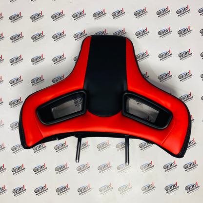 Racing-Style Car Seat Headrest Pillow – Universal Adjustable & Detachable