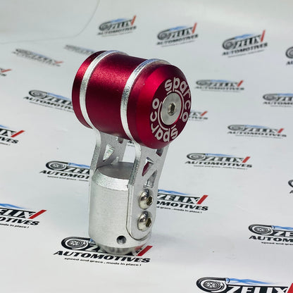 Bold Red Sparco Aircraft Style Gear Knob – Sporty Interior Styling for Cars