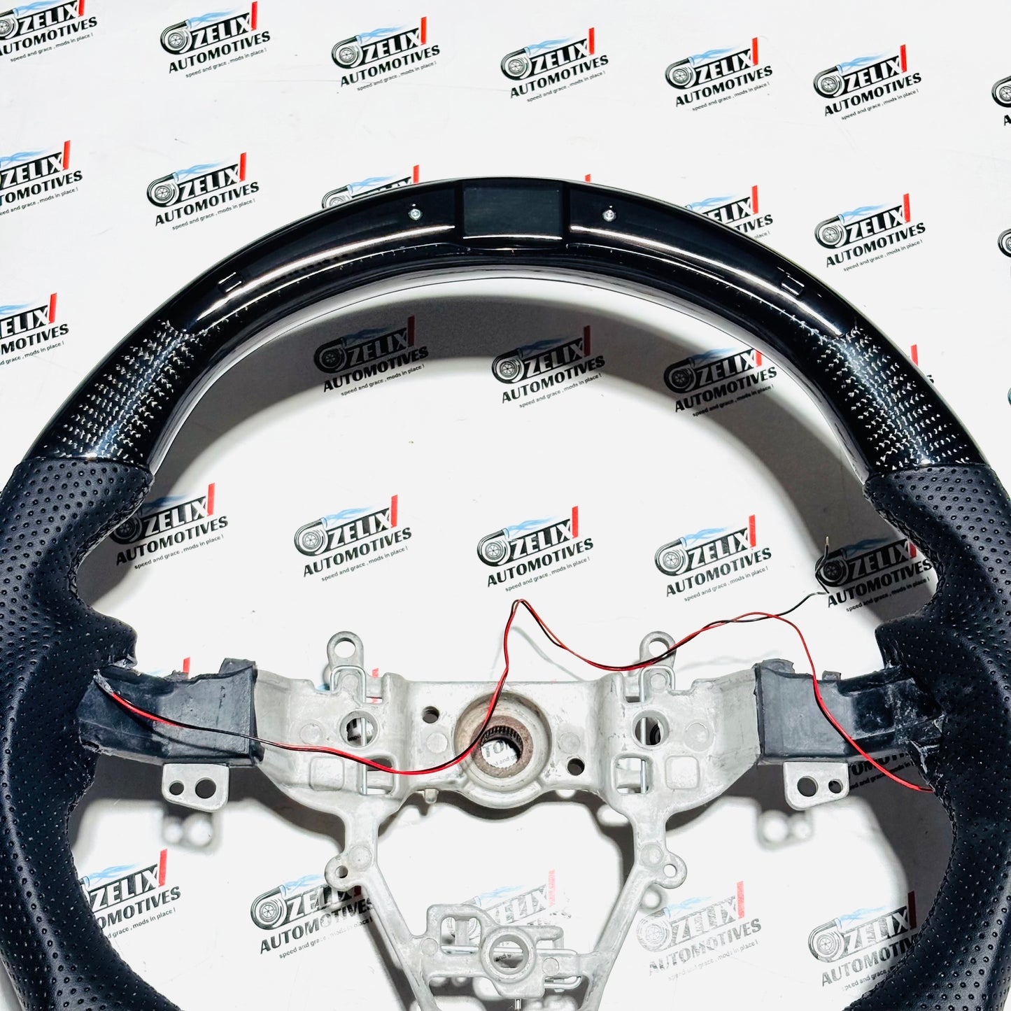 Maruti Suzuki Swift Original Carbon Fiber Steering Wheel with Rev Lights | Premium Sporty Upgrade