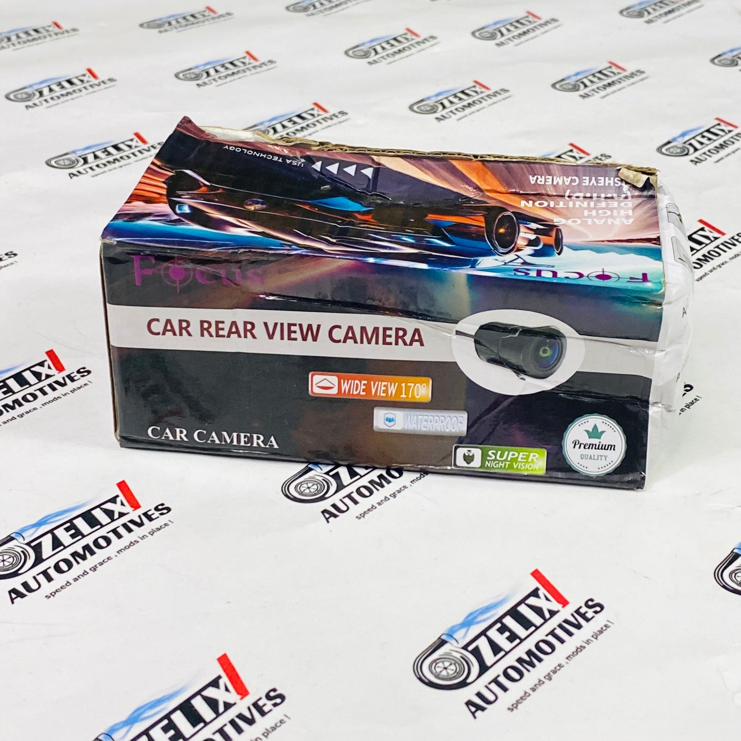 Rear view camera with 170 degree wide angle 