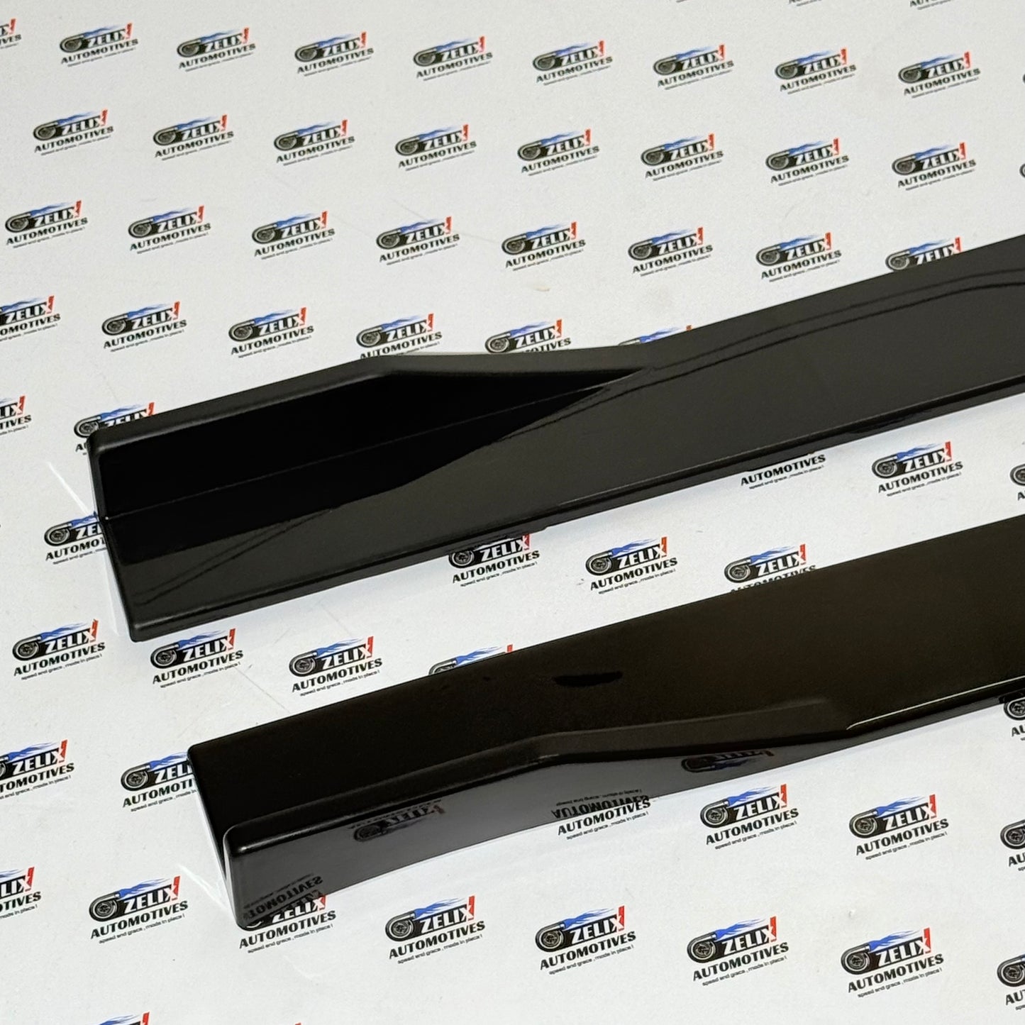 Universal  Long Side Skirts Set Of-2 | Glossy Black Finish