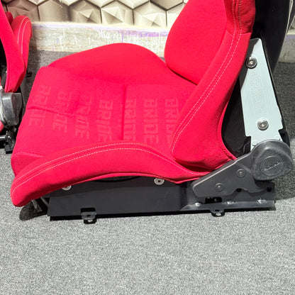Bride illest Low Max Edition Racing Bucket Seats | Premium Sporty Red color Finish