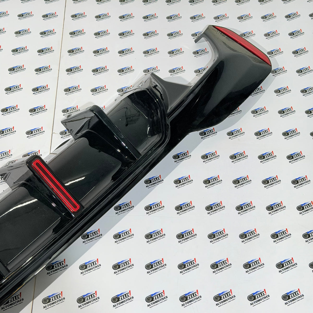 Diffuser with F1-Style LED Light Compatible with BMW 5-Series G30