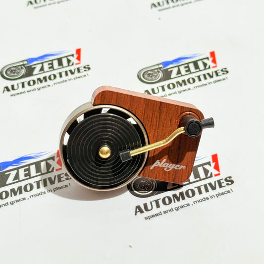 Record Player Design AC Vent Car Air Freshener | Vintage Style Fragrance