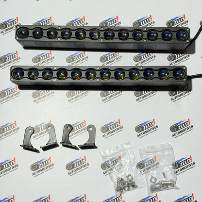 LED Work Light Bar | Dual Color White & Yellow Auxiliary Lights (Pair)