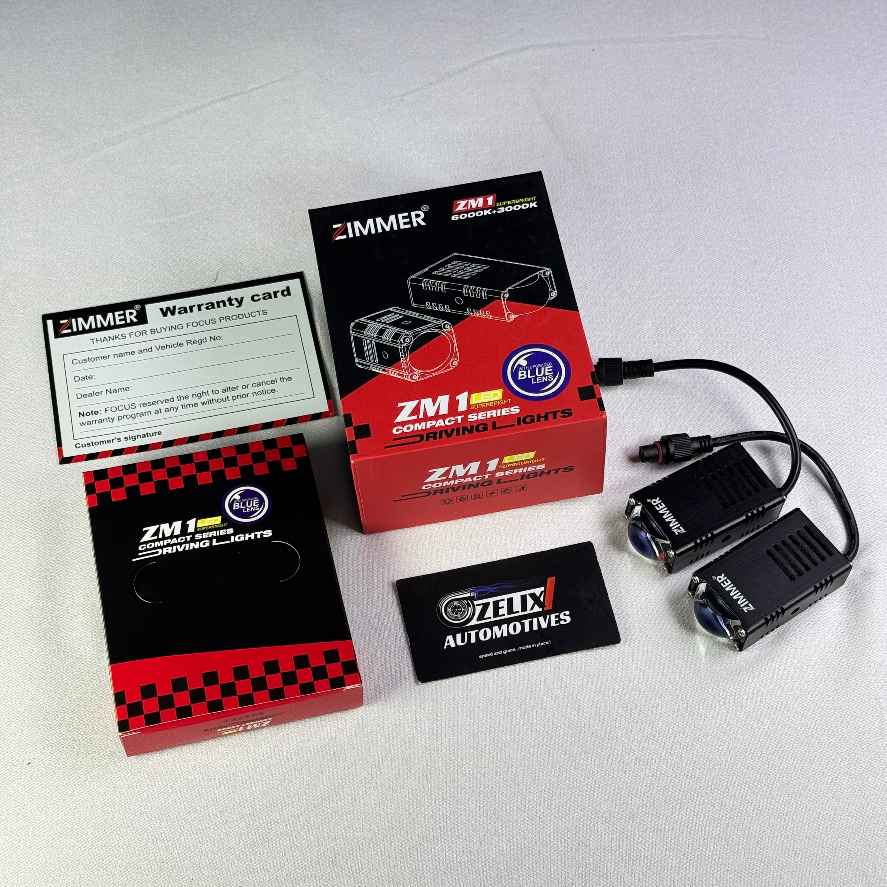 Zimmer ZM1 Compact Series LED Projector | Blue Lens | Dual Color