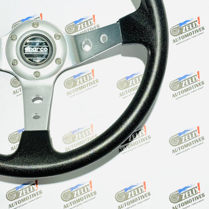 SPARCO Deep Dish 14-Inch Steering Wheel | Universal Racing Performance Design