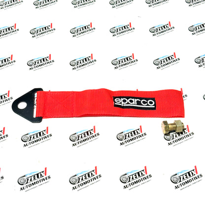 Sparco  Front and Rear Tow Strap | Heavy-Duty Towing Hook Kit Multiple Colour Options