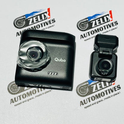 Qubo Dashcam Pro 2.7K with Rear Camera N-Series | Dual Dash cam system with QHD+ Resolution