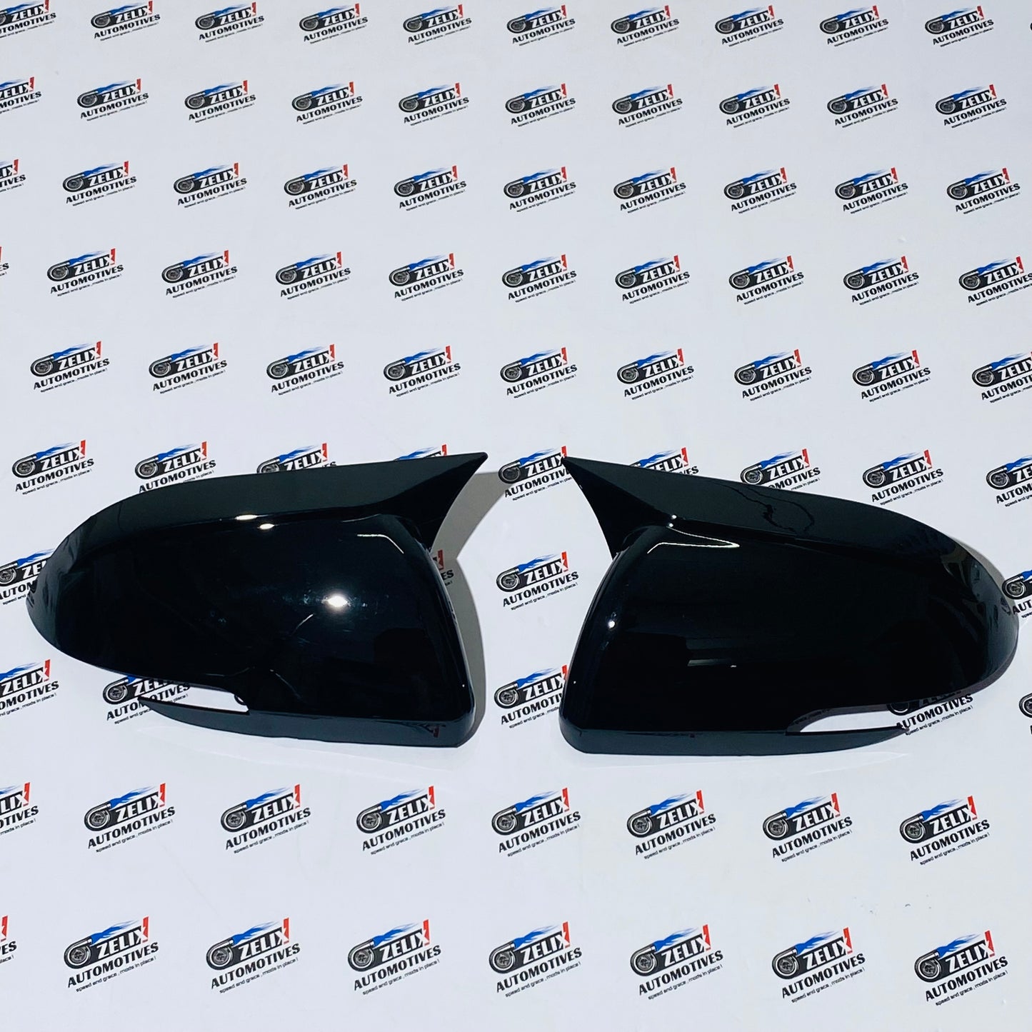 Kia Seltos Batman Style Mirror Covers | Premium ABS Gloss Black (Fits 2019+ Models)