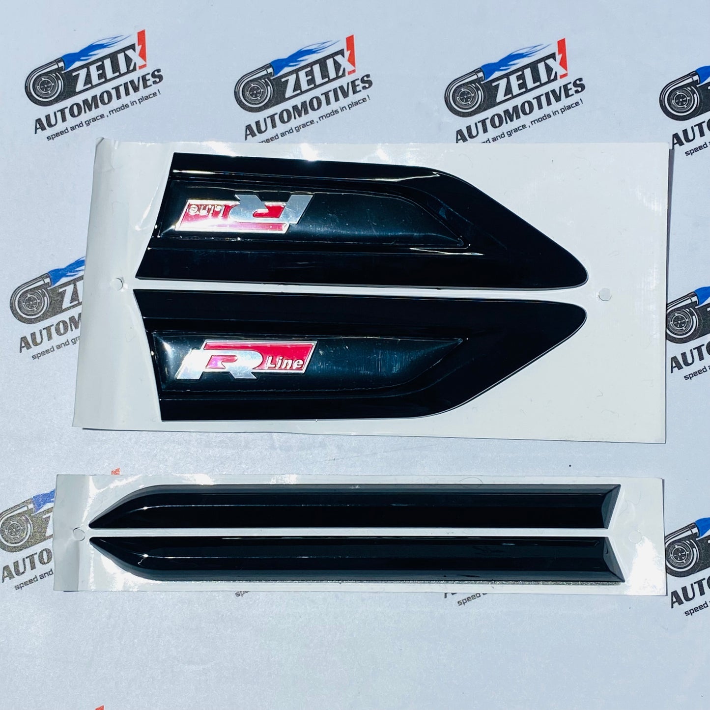 VW POLO R-Line Fender Emblem Kit set of 2 | Enhances the overall side profile Multi Colour Options