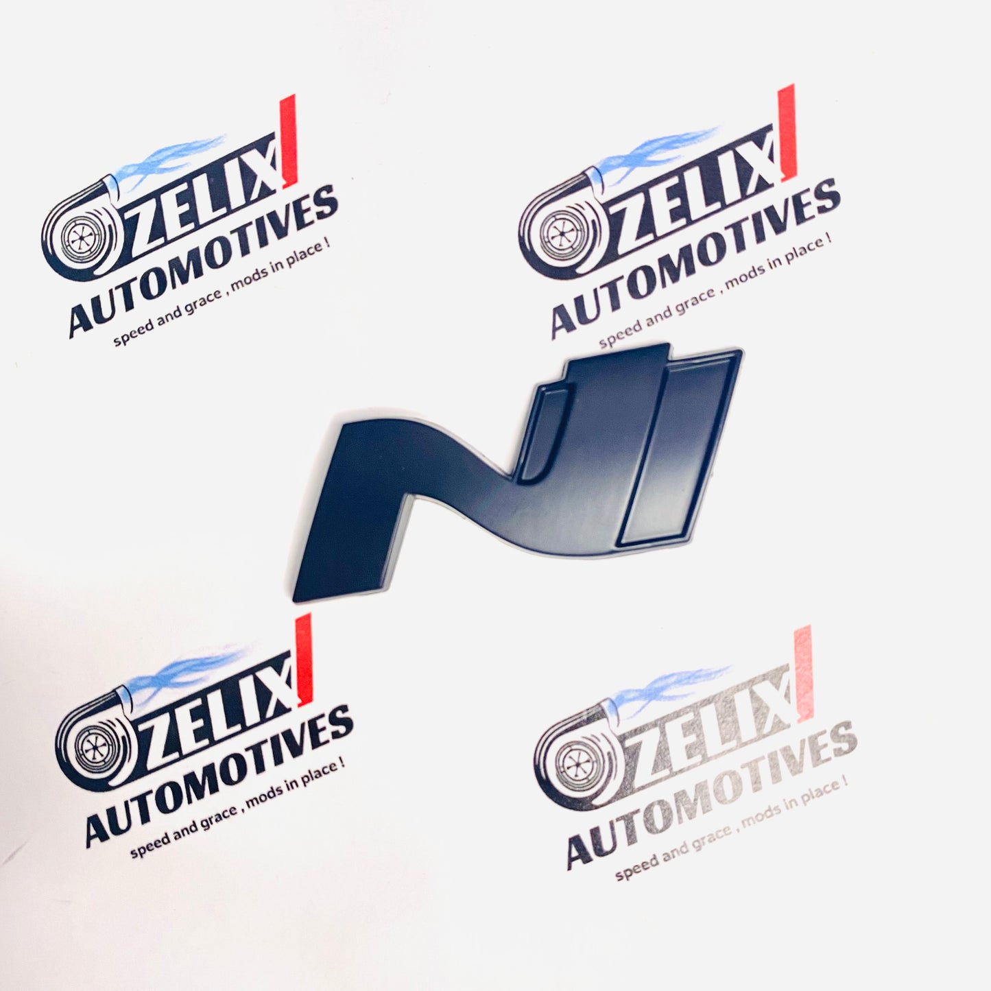 N Line 3D Metal Sticker | Universal Aftermarket Car Emblem Badge