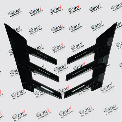 Rear Windshield Spoiler Fins | Universal Fit with Colors Options