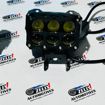 HJG 6-Lens Auxiliary Lights | Dual-Line 180W Mega Drive LED Set