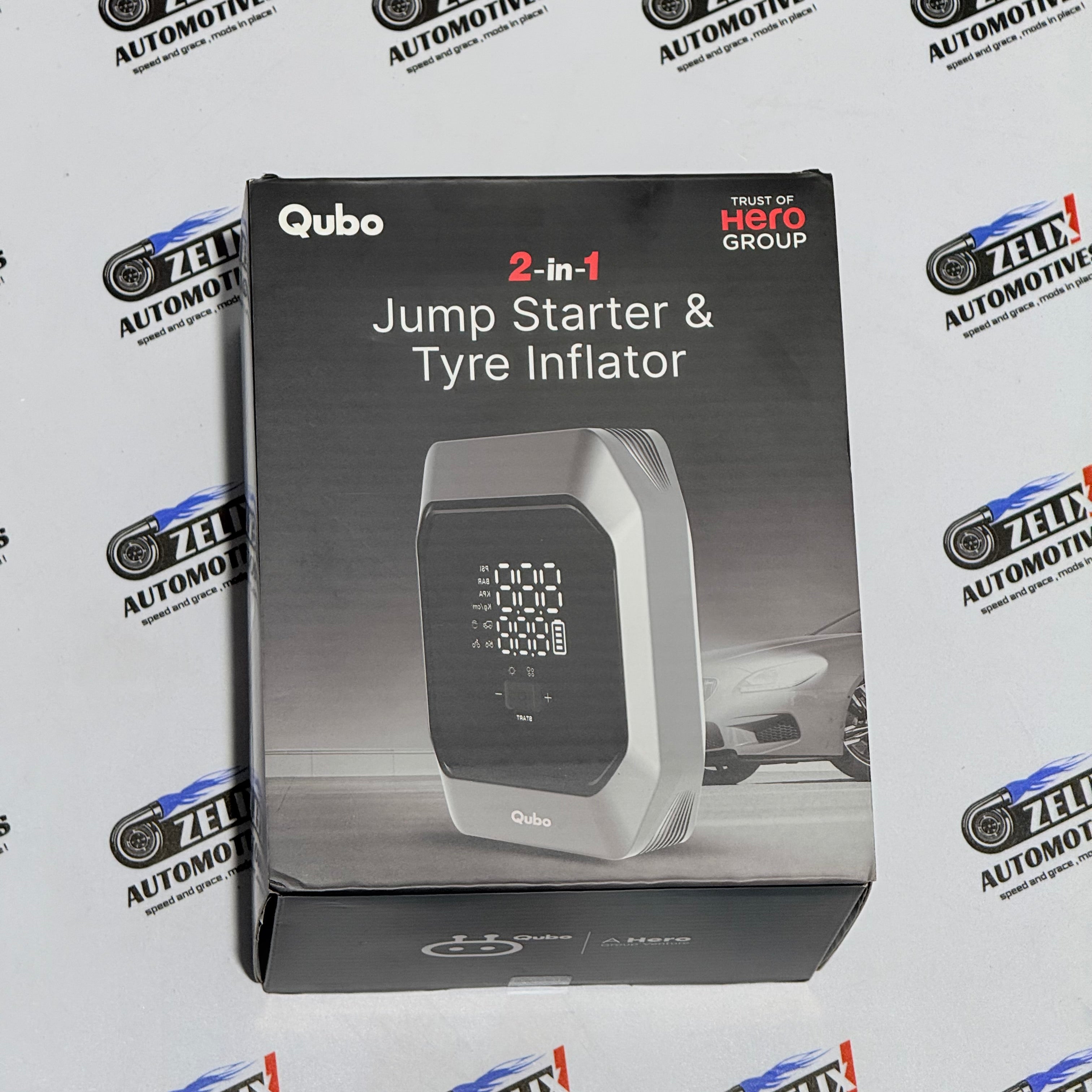 ＪUＪU Qubo 2-in-1 Jump Starter & Tyre Inflator 12000mAh – Zelix Automotives