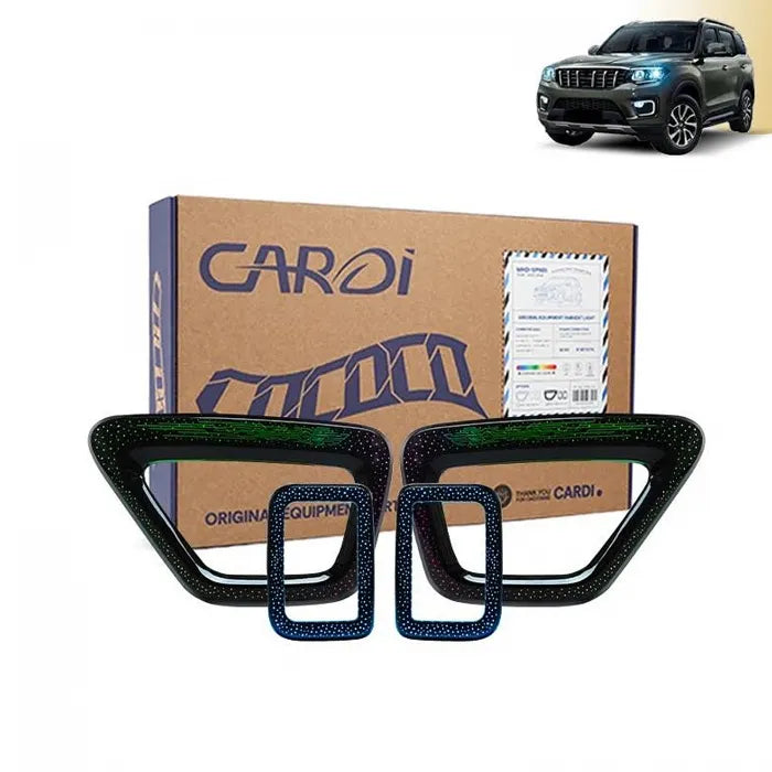 CARDI K4 OEM Ambient Lights With Black Panel  For Mahindra Scorpio N 2022 Onwards - 18 Pieces
