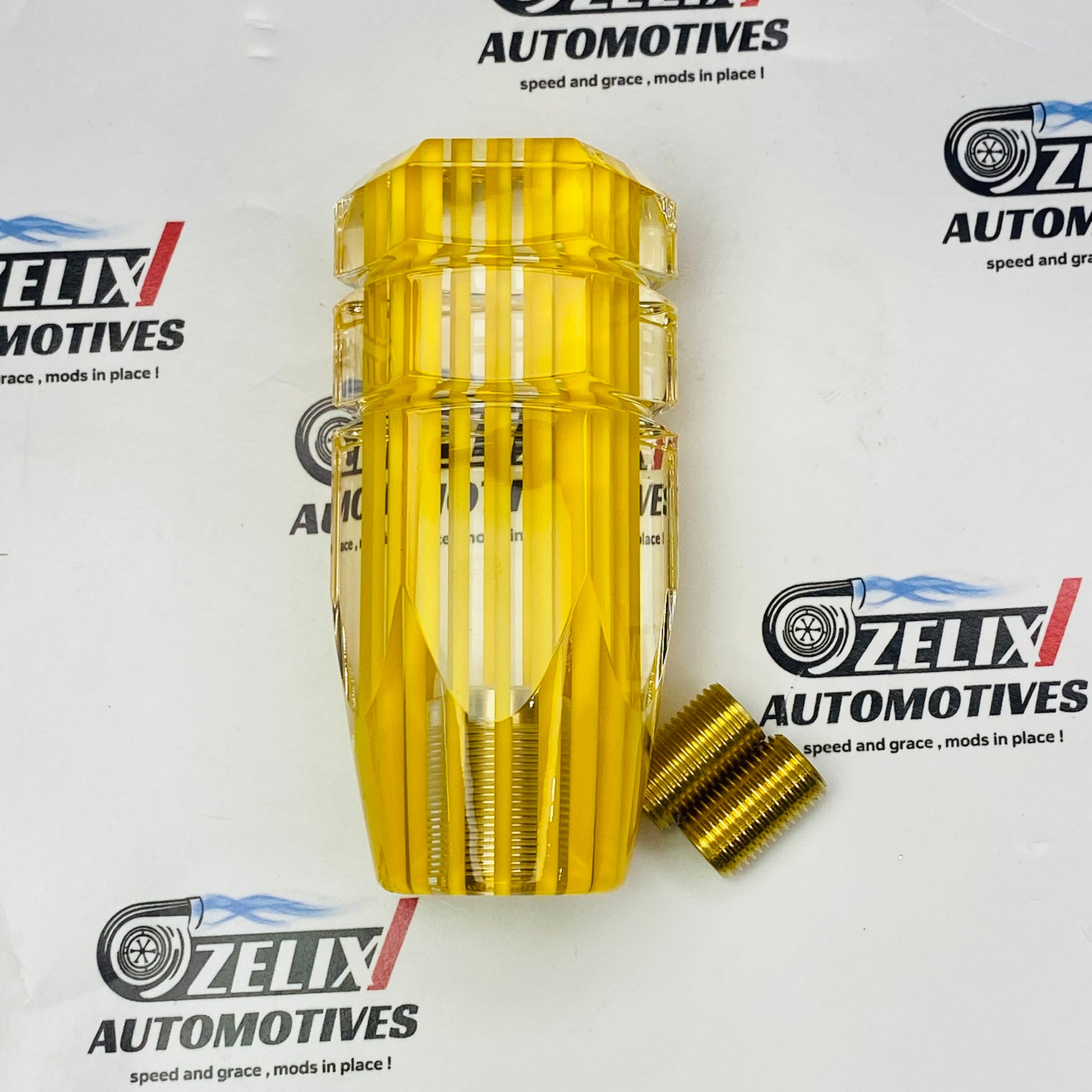 Yellow Bubble Lined Gear Knob