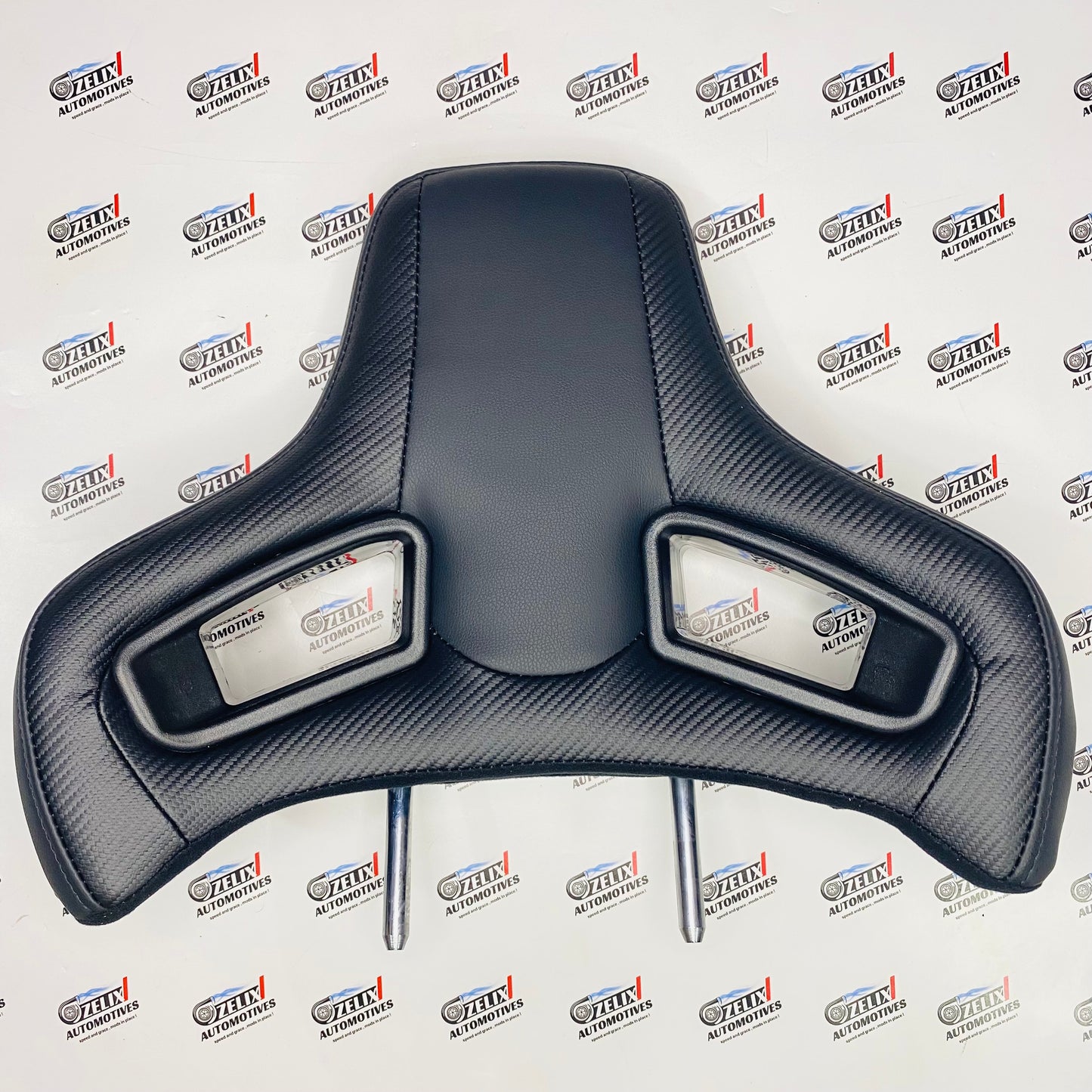 Racing-Style Car Seat Headrest Pillow – Universal Adjustable & Detachable