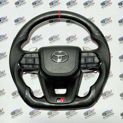 Toyota Fortuner Steering Wheel  GR Sport Style | Aftermarket Carbon Fiber Finish
