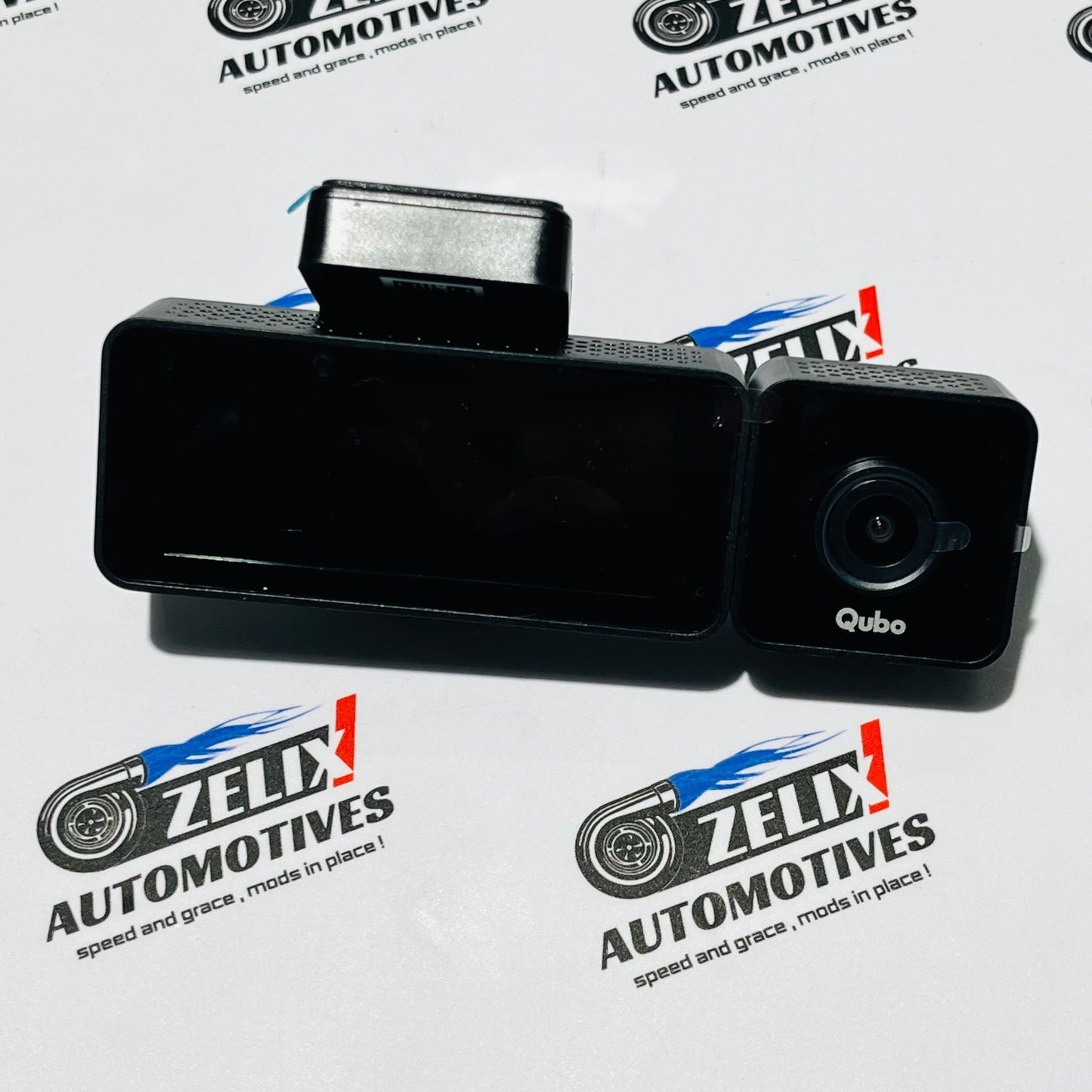 Qubo 3-Channel Dash cam Setup N-Series | Front, Rear & Cabin Camera | Complete Driving Security