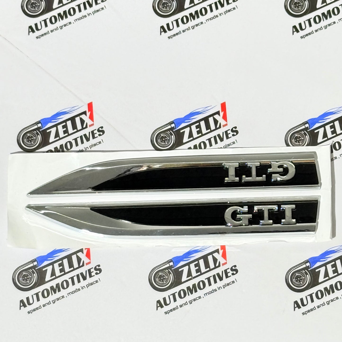 VW Polo GTI Fender Sticker Badge Set of 2 | Aluminium Build