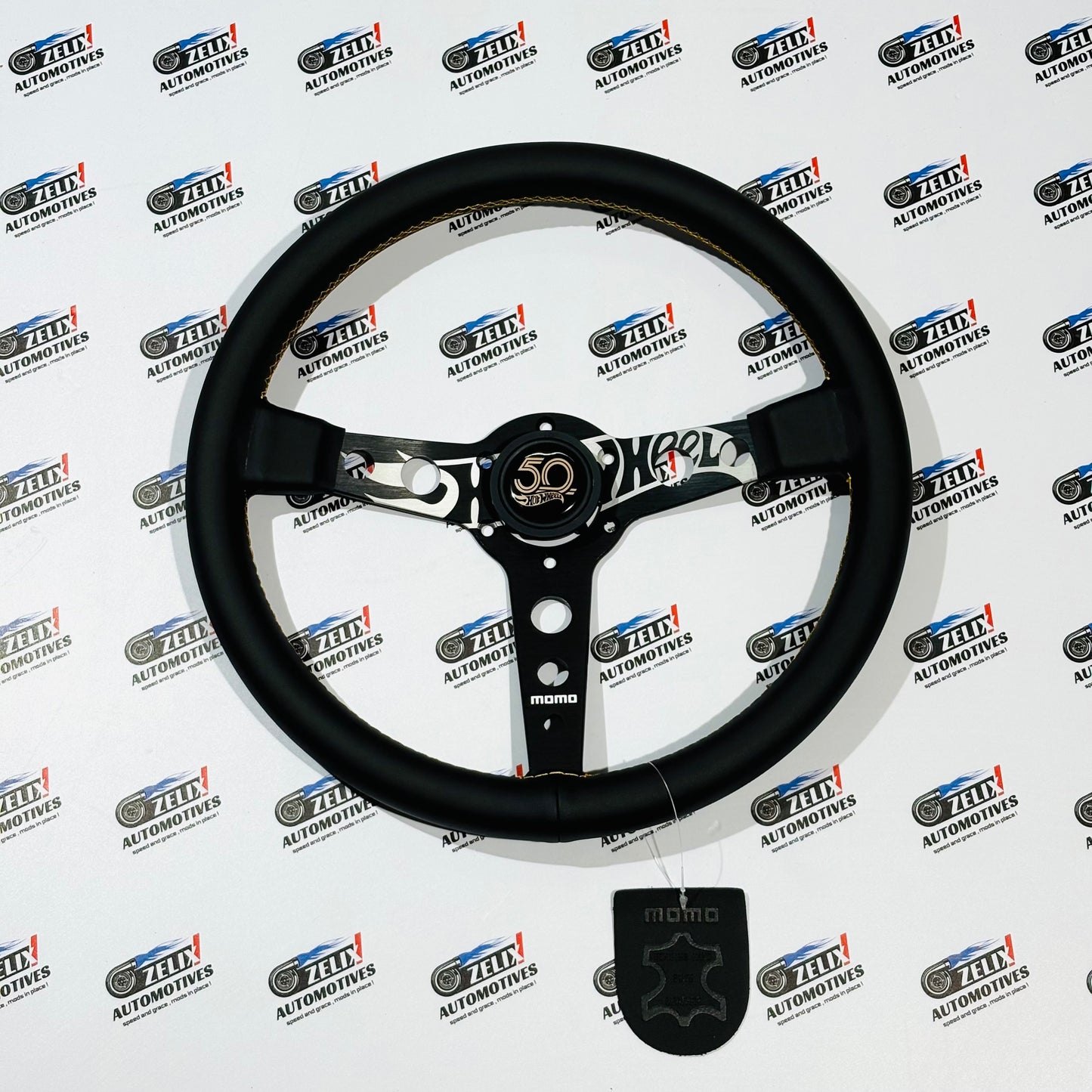 MOMO Hot Wheels Edition Steering Wheel | Premium (Leather/Alcantara) Finish