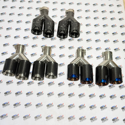 Dual Exhaust Tip BMW M-Style | Universal Fit Sporty Rear Upgrade