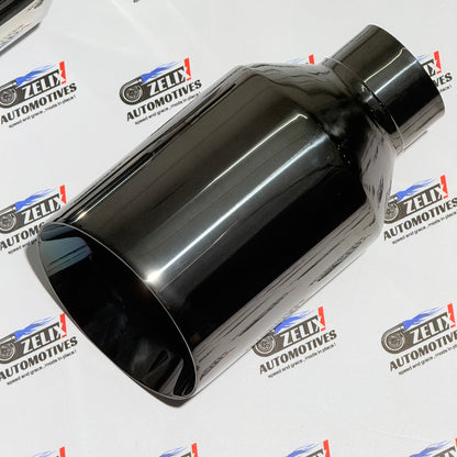 Monster Size Single Exhaust Tip | Performance Upgrade | Chrome/ Glossy Black Finish