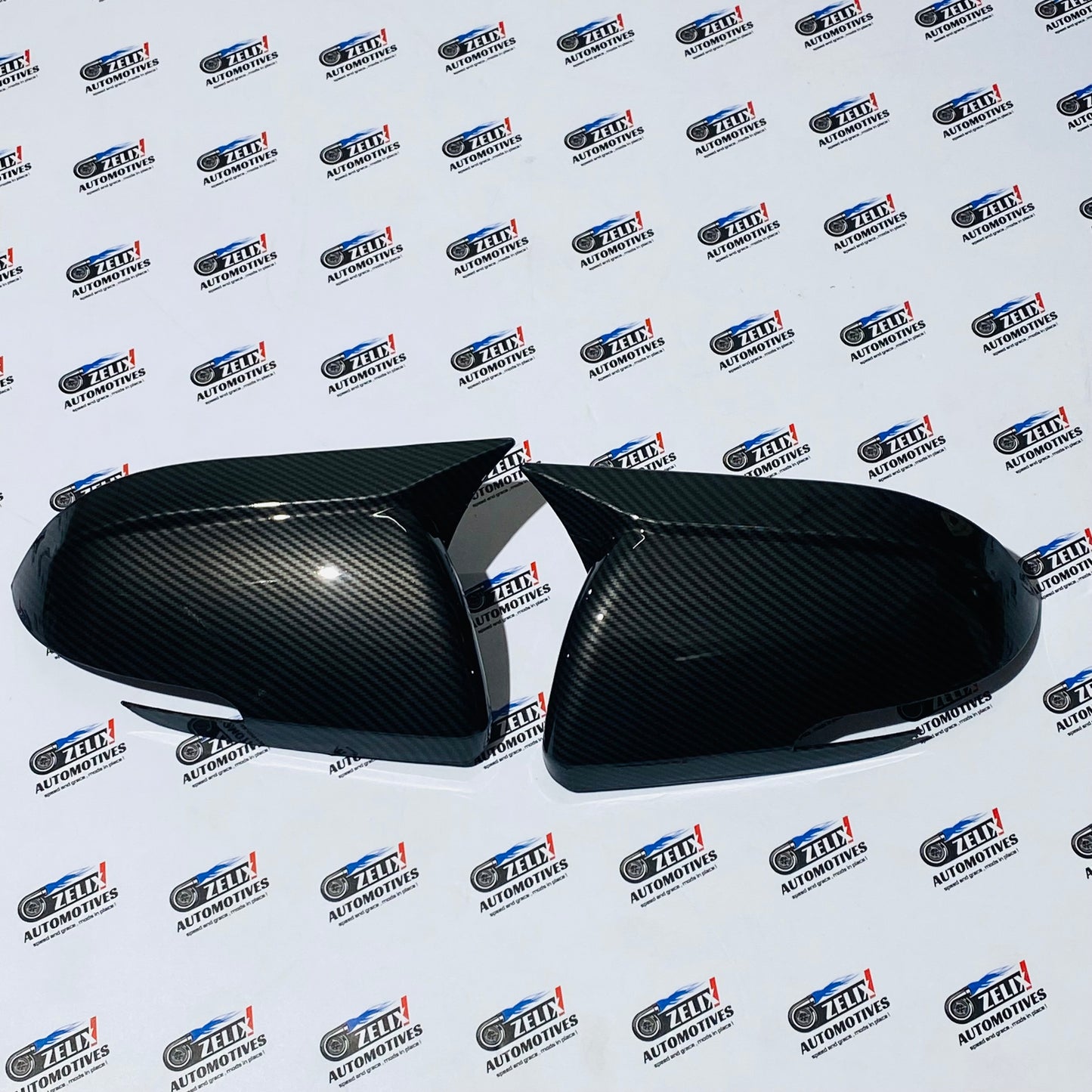 Kia Seltos Batman Style Mirror Covers | Premium ABS Gloss Black (Fits 2019+ Models)