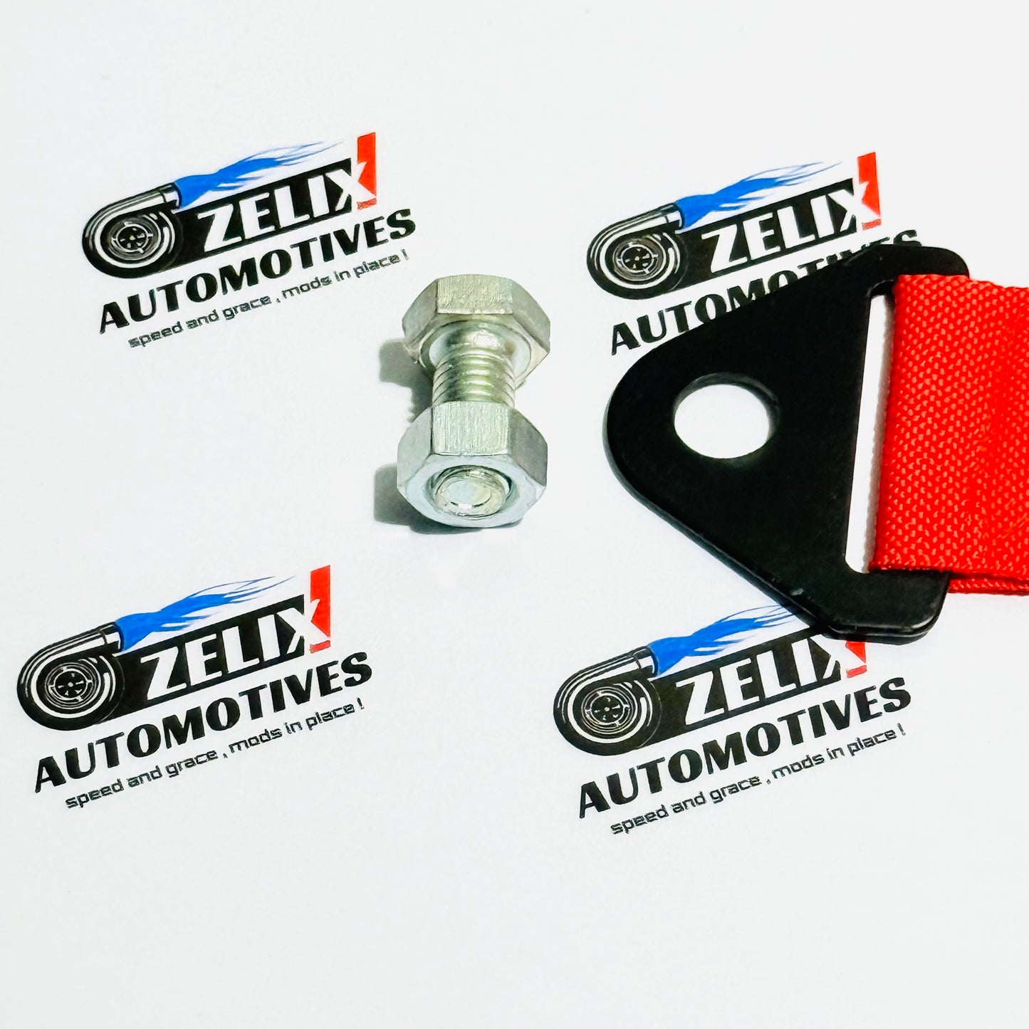 MOMO High-Strength Red Tow Belt | Sporty red racing design