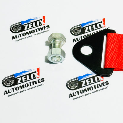 MOMO High-Strength Red Tow Belt | Sporty red racing design