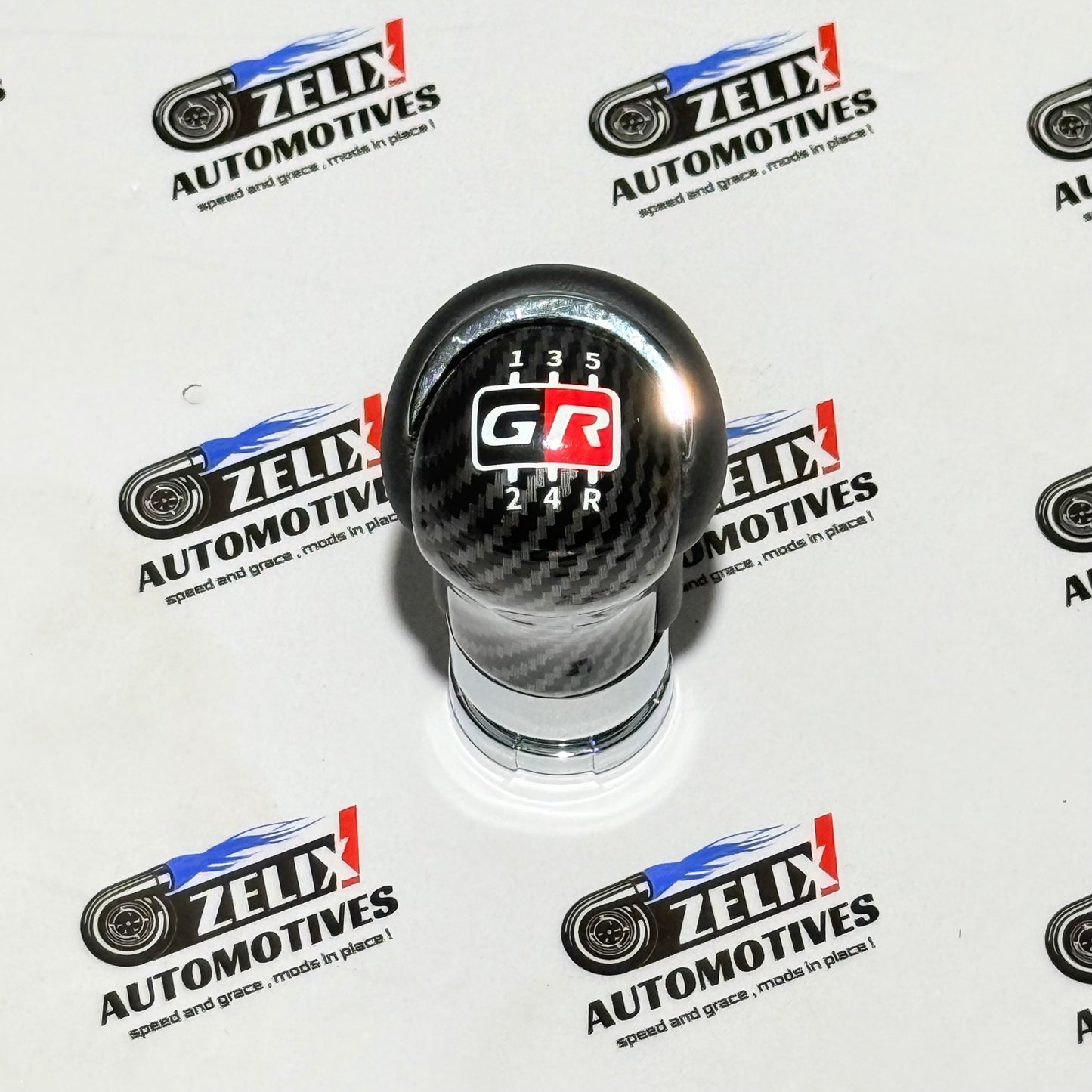 Toyota Innova Crysta Gear Knob GR-Sport Carbon & Leather – Zelix Automotives
