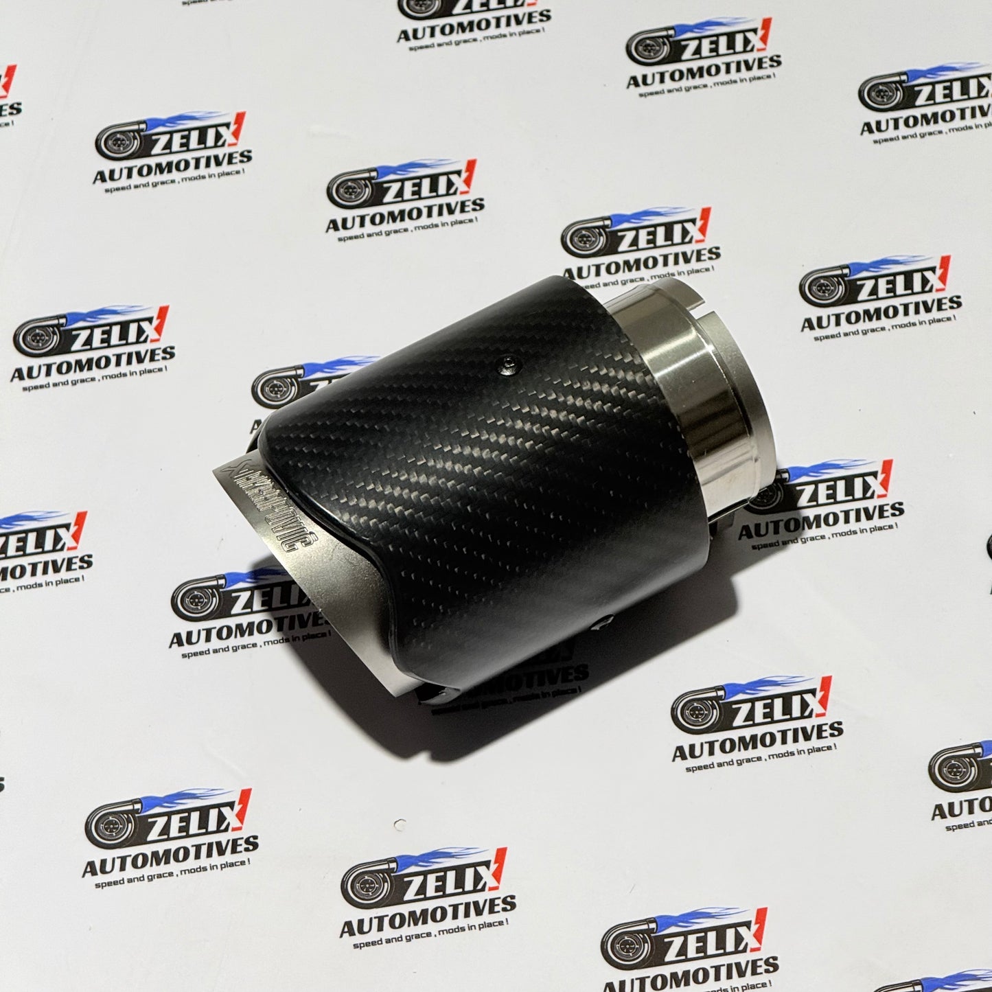 Akrapovic Wave Design Exhaust Tip | Matte Carbon Finish