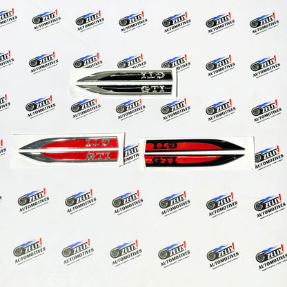 VW Polo GTI Fender Sticker Badge Set of 2 | Aluminium Build