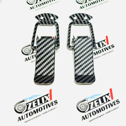 Universal  Bumper Clips | Premium Aluminium  Carbon Fiber and Burnt Finish