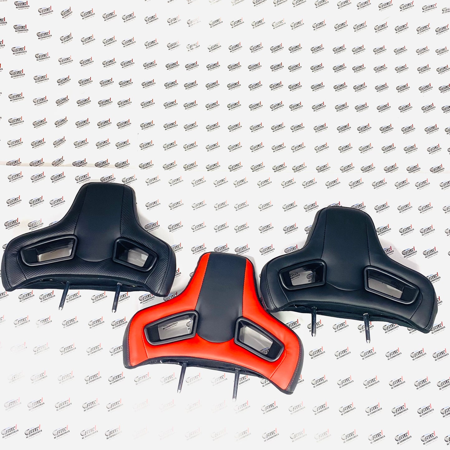 Racing-Style Car Seat Headrest Pillow – Universal Adjustable & Detachable