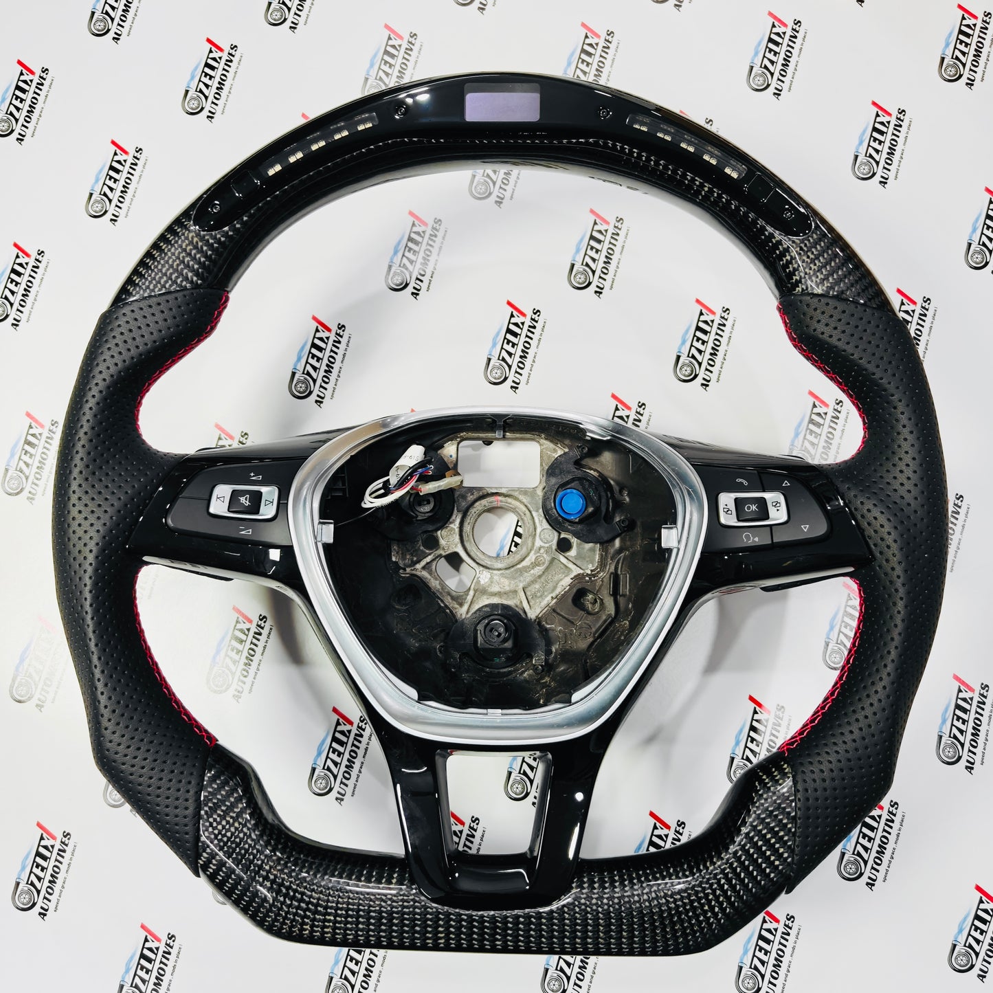 Polo carbon fiber steering wheel without paddle shifters