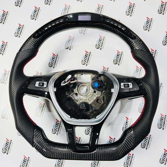 Polo carbon fiber steering wheel without paddle shifters