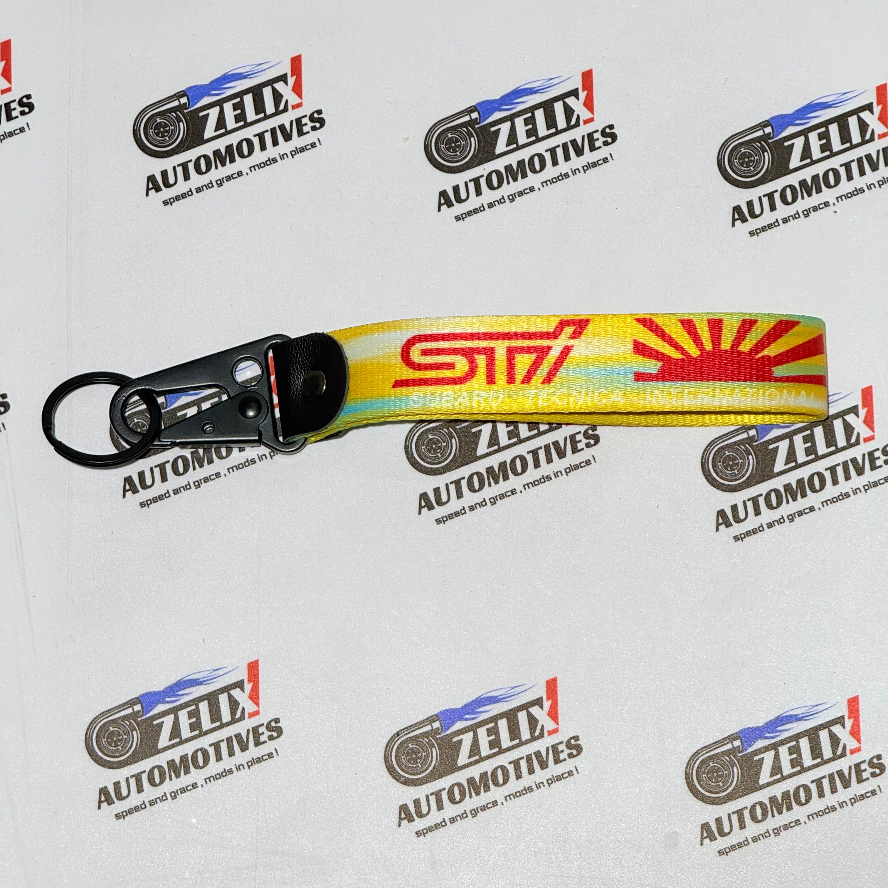 Subaru STI Yellow Keychain Strap – Zelix Automotives