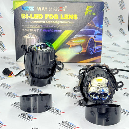 UPS Way Maker F75 Pro Bi-LED Projector Fog Lamp | Universal Aftermarket