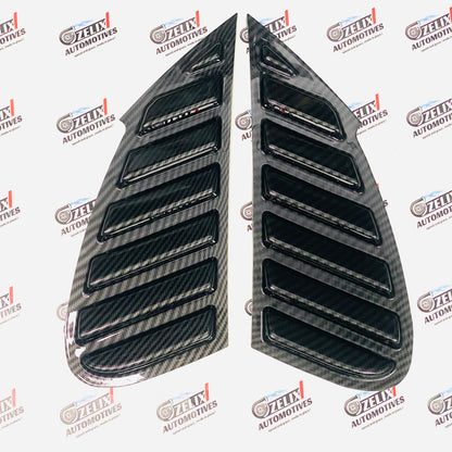 Premium Rear window louvers for Toyota Glanza 2022