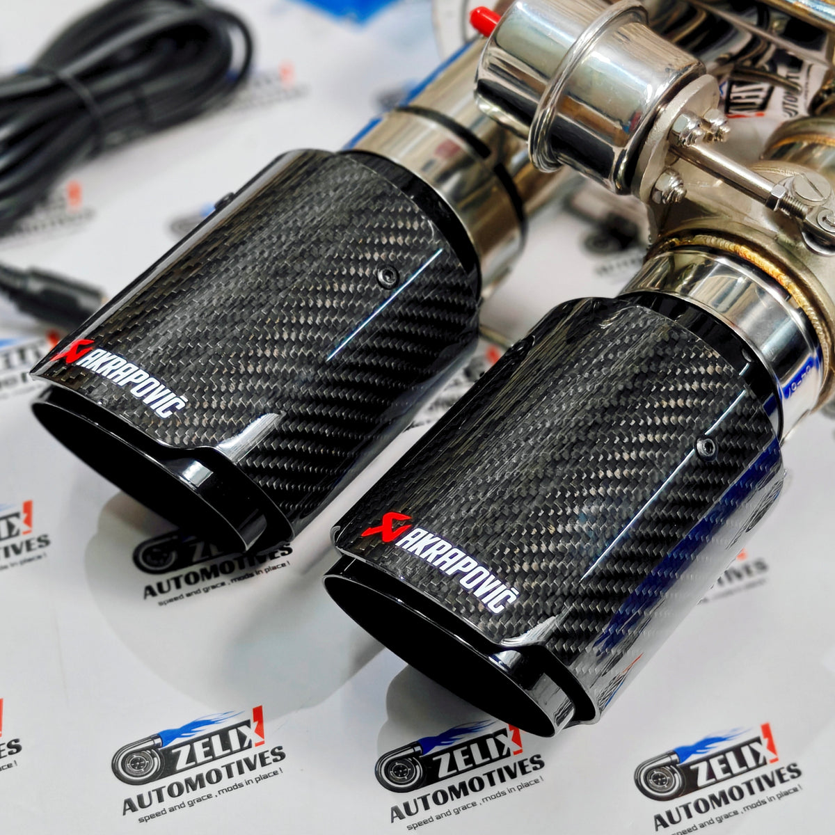 Borla ProXS x Akrapovic Valve-Controlled Dual Exhaust Setup